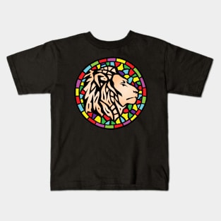 Lion Mosaic Kids T-Shirt